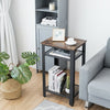 3-Tier Industrial Tall Nightstand Side End Telephone Table