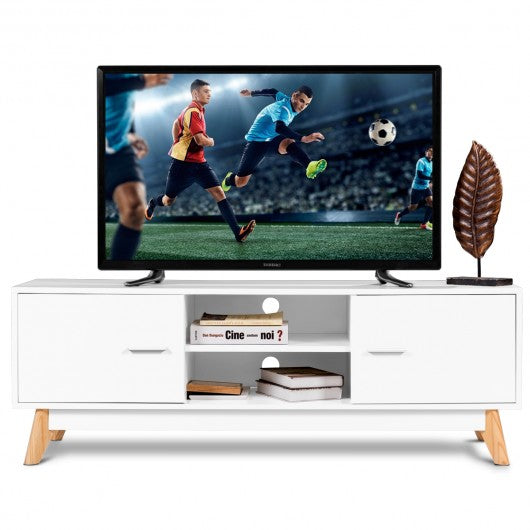 Entertainment Center Console Cabinet TV Stand with 2 Doors