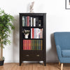3 Shelf Adjustable Antique Organizer Bookcase with 2 Drawers