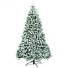 7.5 ft Pre-Lit Premium Snow Flocked Hinged Artificial Christmas Tree with 550 Lights