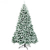 7.5 ft Preit Premium Snow Flocked Hinged Artificial Christmas Tree with 550 Lights