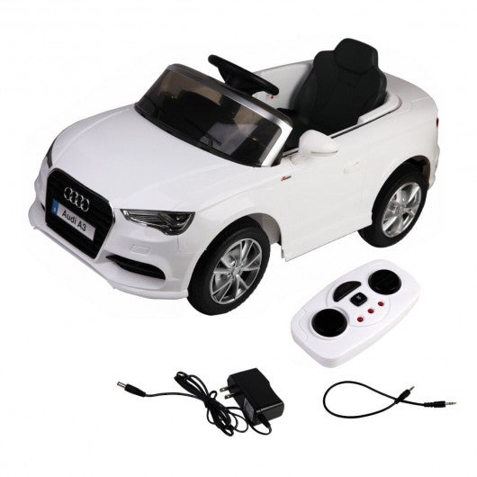 12 V Audi A3 Kids Ride on Car with RC + LED Light + Music