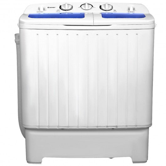11 lbs Compact Twin Tub Washing Machine Washer Spinner