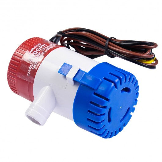 12V 2.0A 500 GPH Electric Bilge Pump Marine Boat Yacht Submersible 3/4