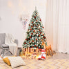 6 ft Preit Premium Snow Flocked Hinged Artificial Christmas Tree