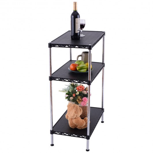 3-Tiers Adjustable Storage Rack Display Shelf