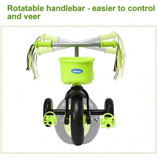 Kids Tricycle Rider with Adjustable Seat