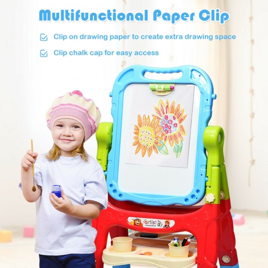 Kids Flip-Over Magnetic Double Sided Art Easel
