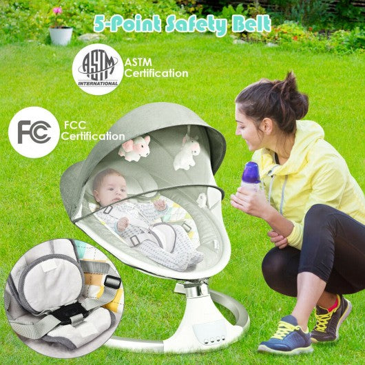 Baby Swing Electric Rocking Chair with Bluetooth Music Timer