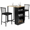 3 Piece Counter Height Pub Dining Set-Natural