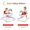 2-in-1 Foldable Baby Walker with Adjustable Heights