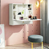 Wall Mounted Folding Laptop Desk Hideaway Storage with Drawer