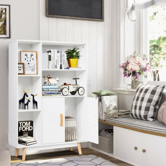 Floor Storage Free Standing Wooden Display Bookcase