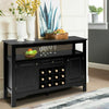 Elegant Classical Multifunctional Wooden Wine Cabinet Table