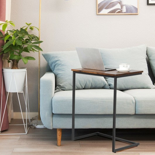 C-shaped End Side Coffee Tray Sofa Table