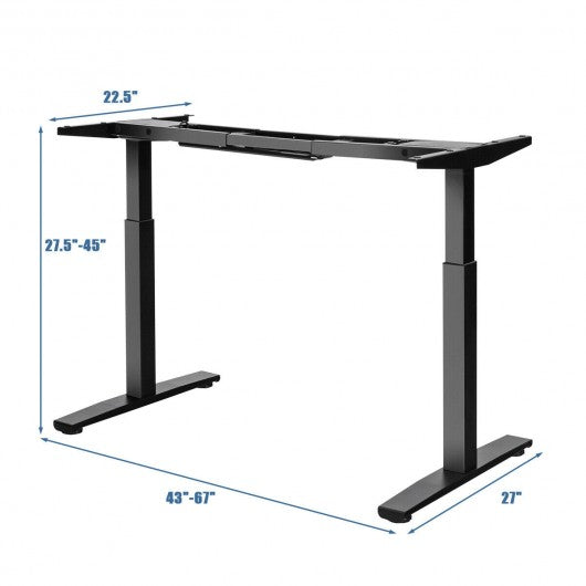 Adjustable Electric Stand with Controller-Black