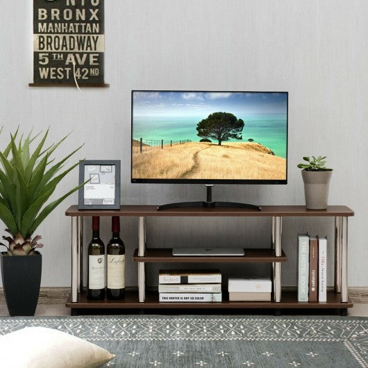 3-Tier 110lbs Stainless Steel Listed Universal TV Stand