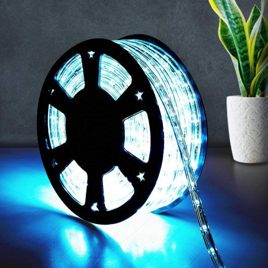 100' 2 Wires LED Christmas Decorative Rope Light-Cool White