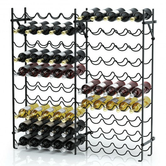 100 Bottle 10 Tier Display Metal Wine Rack