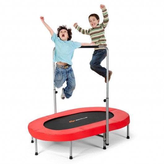 Foldable Double Mini Kids Fitness Rebounder Trampoline
