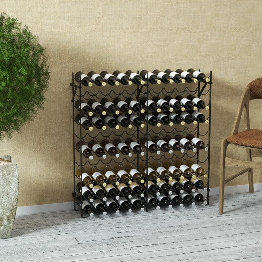 100 Bottle 10 Tier Display Metal Wine Rack
