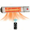 1500W Infrared Patio Heater w/ Remote Control & 24H Timer for Indoor Outdoor Timer