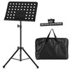 Adjustable Music Stand with Clip Holder and Carry Bag