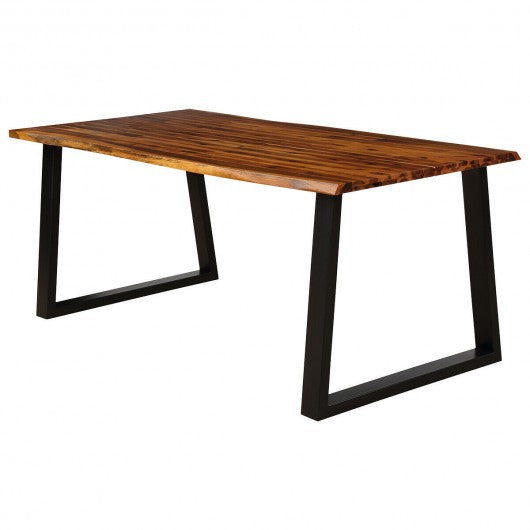 Rectangular Acacia Wood Dining Table Rustic Indoor Furniture