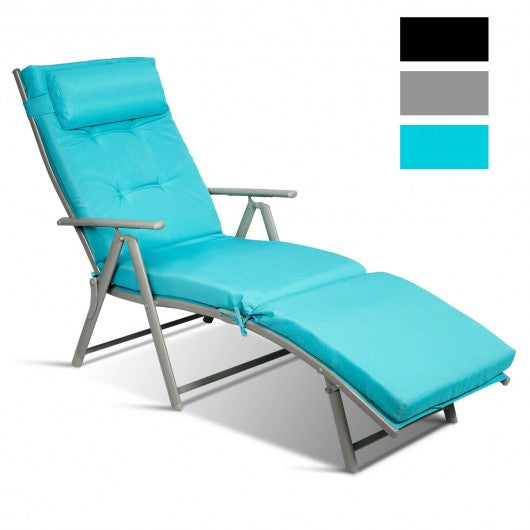 Outdoor Lightweight Folding Chaise Lounge Chair