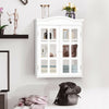 Wall-Mount Bathroom Double Doors Shelved Storage Cabinet