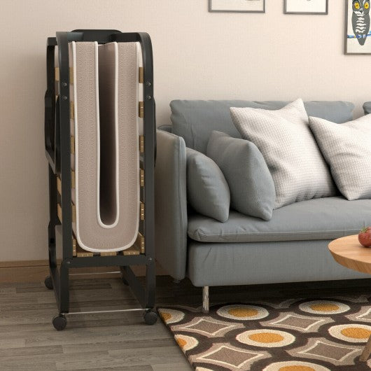 Rollaway Folding Bed with Memory Foam Mattress