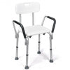 Shower Bath Chair 6 Adjustable Height Bathtub Stool