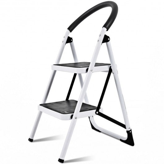 Folding Stool Heavy Duty Industrial Lightweight 2 Step Ladder