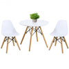 Kids Modern Dining Table Set with 2 Armless Chairs