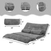 6 Position Adjustable Sleeper Lounge Couch with 2 Pillows