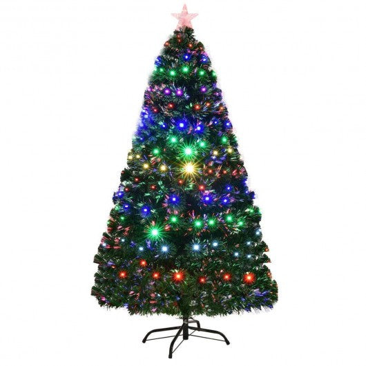 5' / 6' / 7' Multicolor LED Fiber Optic Artificial Christmas Tree