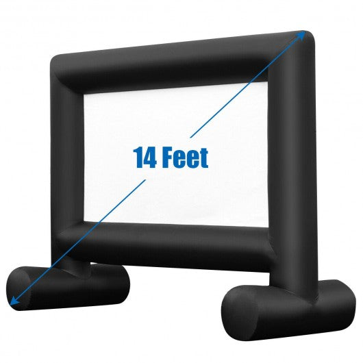 Inflatable Outdoor Movie Projector Screen with Blower-14'