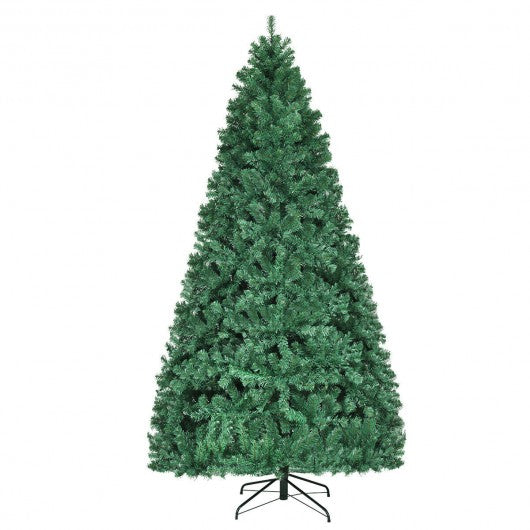 8' PVC Artificial Christmas Tree with LED Lights-8'