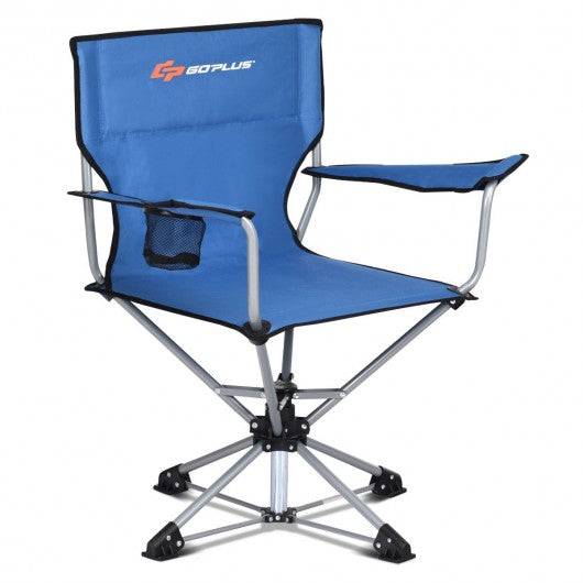 360° Free Rotation Collapsible Portable Swivel Camping Chair