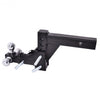 Triple Ball Swivel Adjustable Drop Turn Trailer Tow Hitch Mount