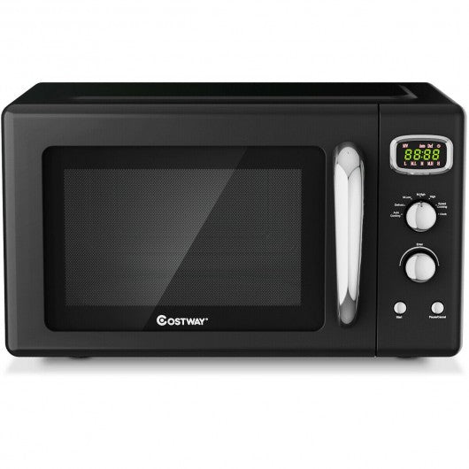 0.9 Cu.ft Retro Countertop Compact Microwave Oven