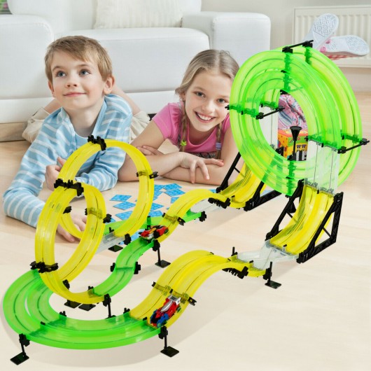 Autoflier Kids RC Rail Car Race Track Set