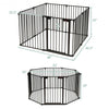 Adjustable  Panel Baby Safe Metal Gate Play Yard