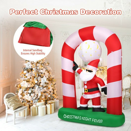 7.5 ft Inflatable Christmas Lighted Santa Claus