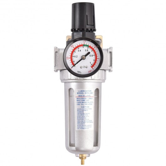 Air Pressure Regulator Filter Water Separator with Pressure Gauge