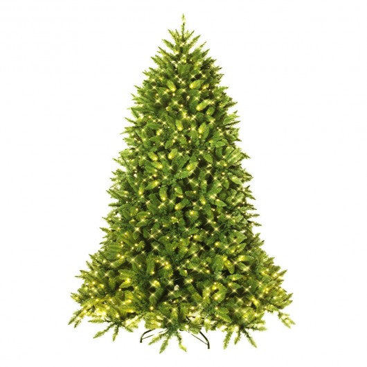 7.5 Ft Pre-lit PVC Christmas Fir Tree with 700 LED Light