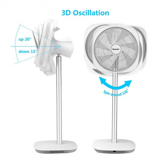 Energy Saving 3D Oscillation DC Stand Fan with Remote Control