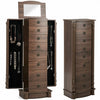 7 Drawers Retro Standing Wood Jewelry Cabinet