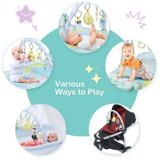 3-in-1 Baby Gym Piano Music and Lights Fun Play Mat