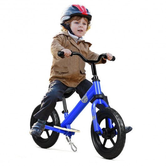 12 Kids No Pedal Balance Bike with Adjustable Seat bingey